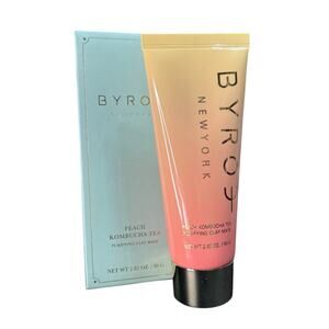 Byroe Peach Kombucha Tea Purifying Clay Mask NIB
